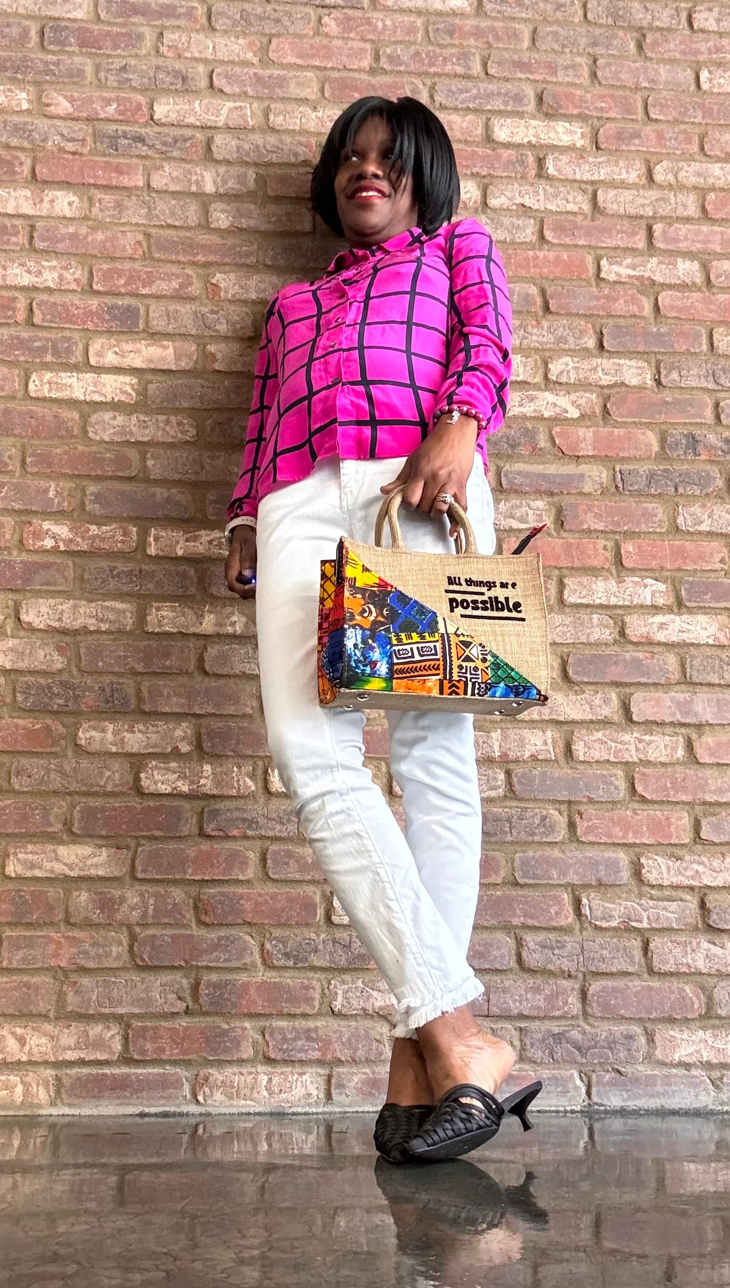 Inspo mid - Tote bag with message