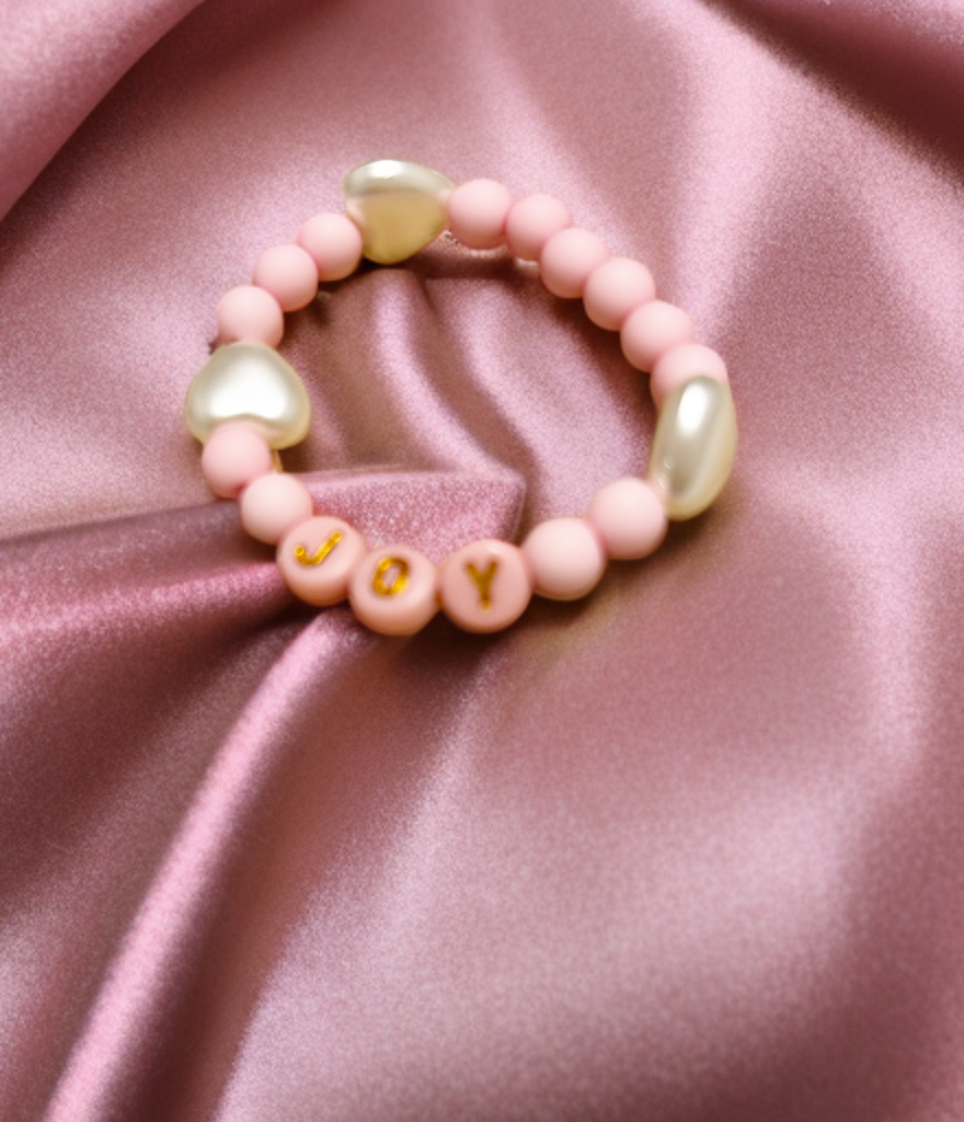 Inspo Little girls bead message bracelet