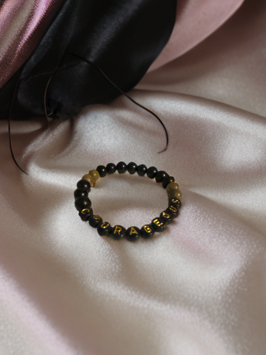 Inspo Men bead message bracelet