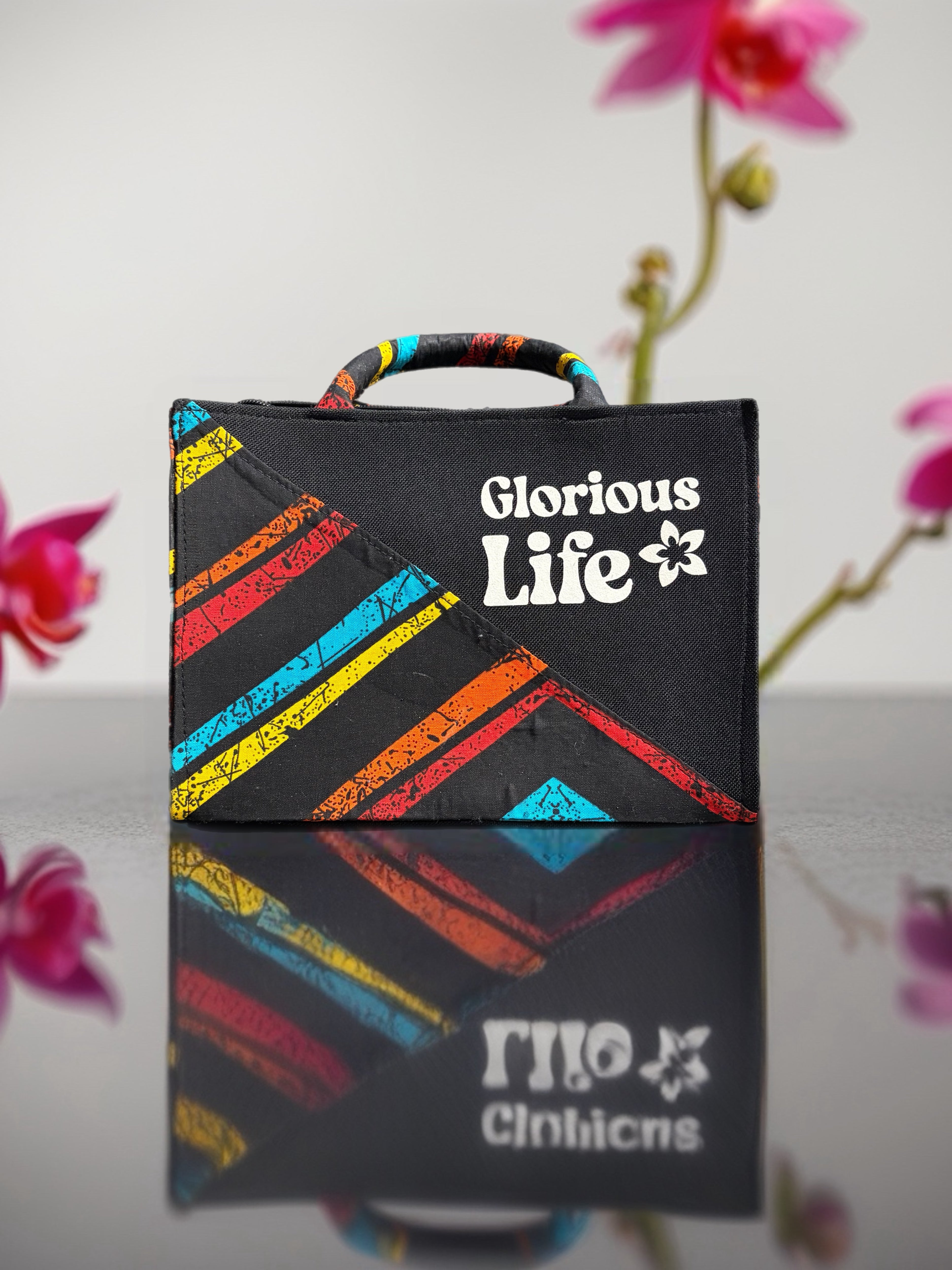 Inspo mid Tote bag with message