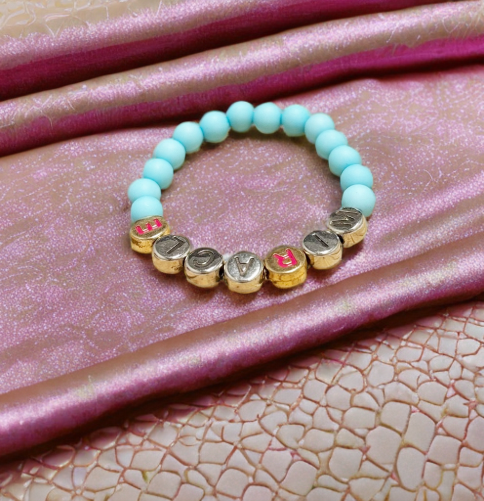 Inspo little Boys bead message bracelet