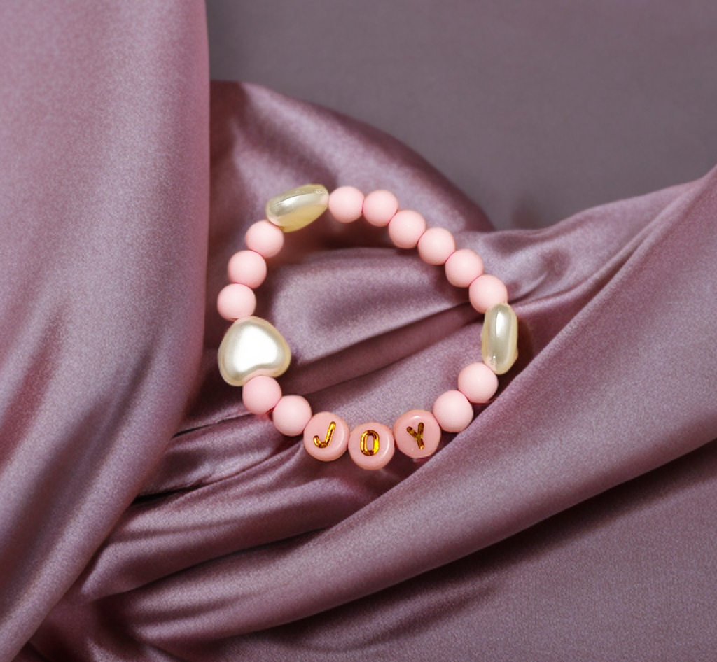 Inspo Little girls bead message bracelet