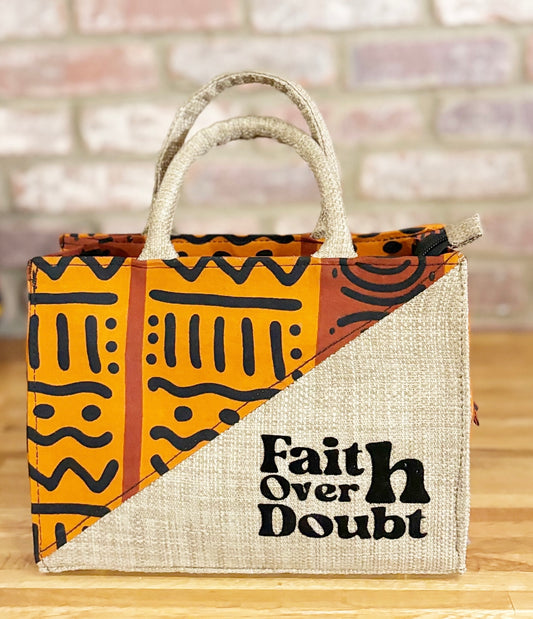 Inspo mid-Tote Bag with message