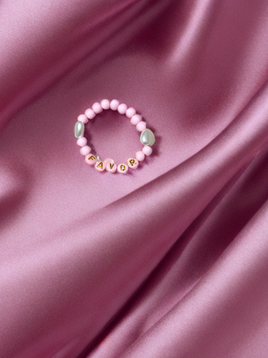 Inspo Little Girls bead message bracelet
