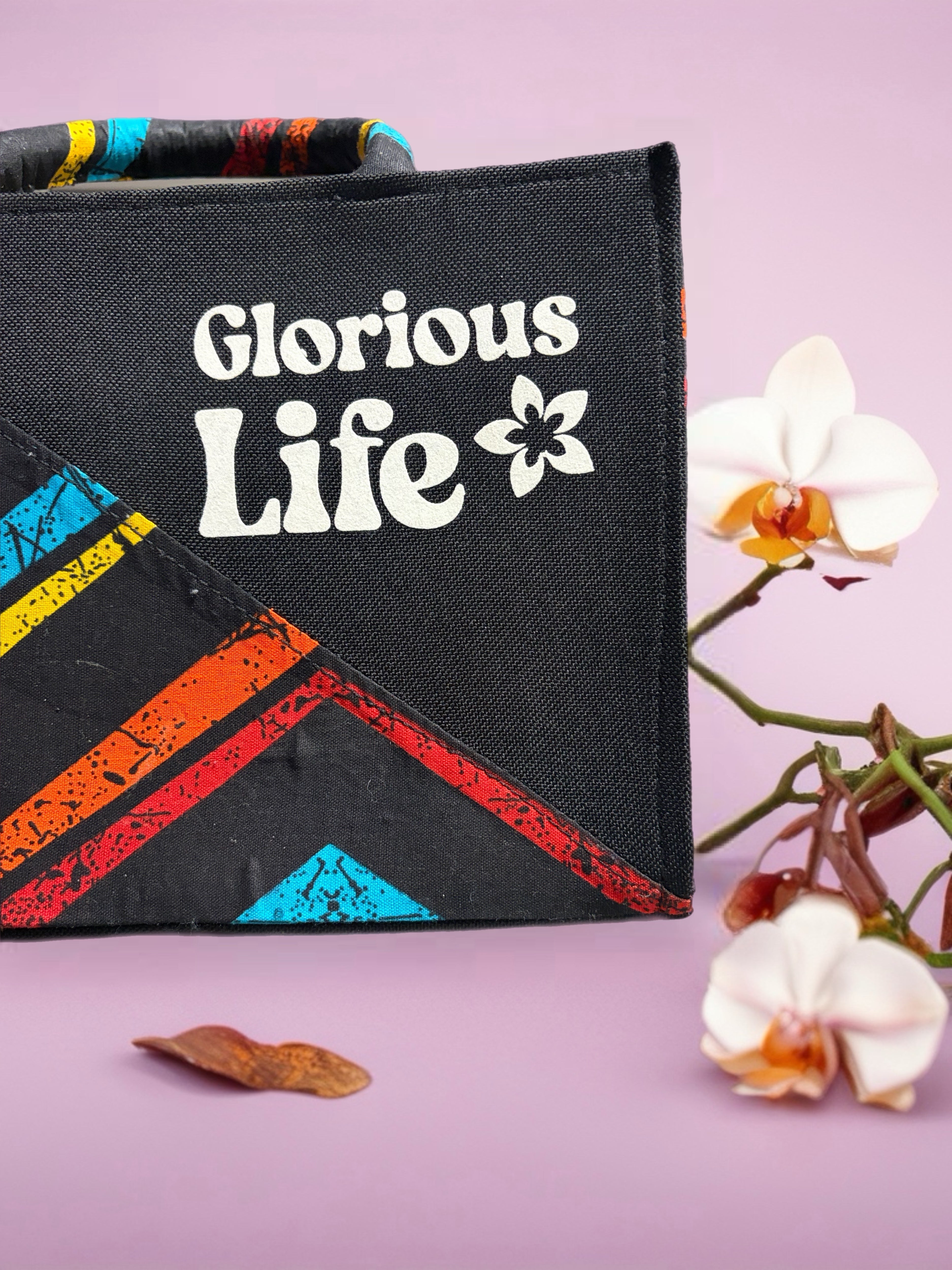 Inspo mid Tote bag with message