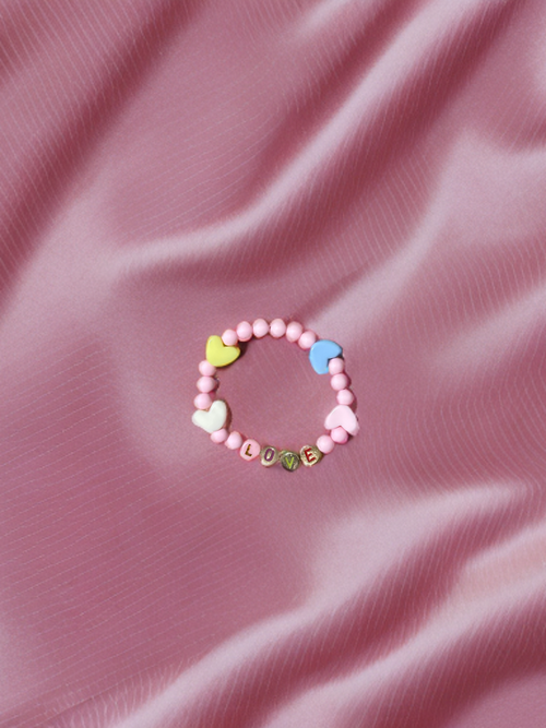 Inspo little girls bead message bracelet