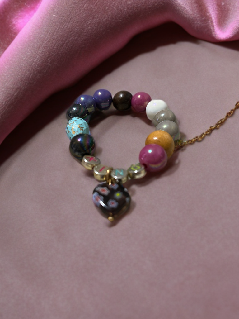 Inspo Women bead message bracelet